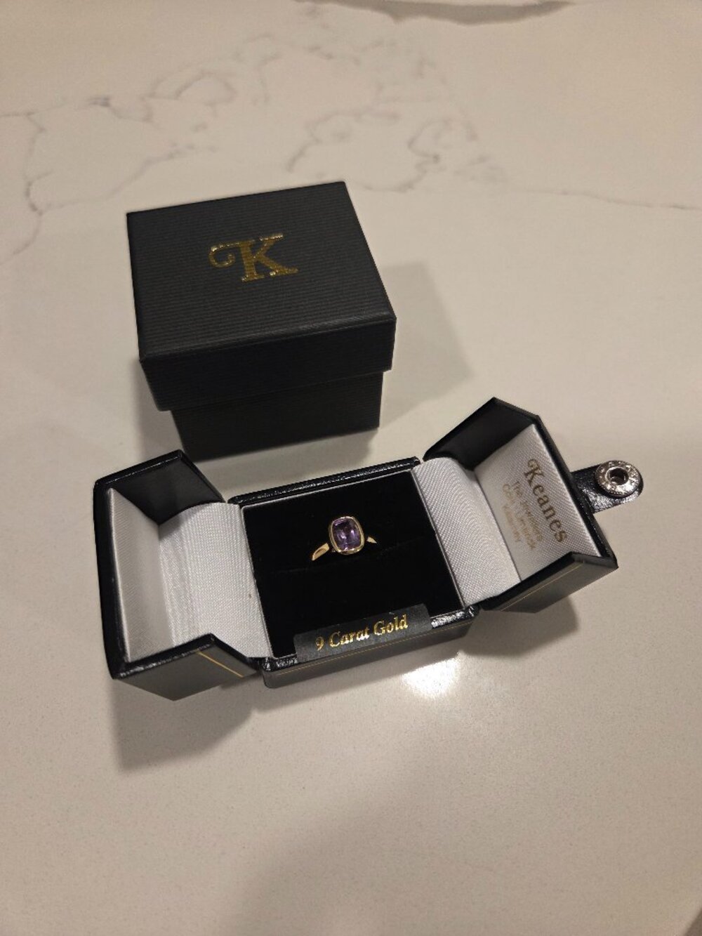 Amethyst Gold Ring
